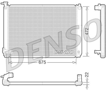 Топлообменник, отопление на вътрешното пространство DENSO DRR09020 за FIAT CROMA (154) от 1985 до 1996