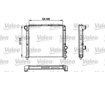 Радиатор, охлаждане на двигателя VALEO 811389 за ALFA ROMEO 75 (162B) от 1985 до 1992