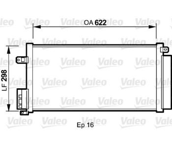 Кондензатор, климатизация VALEO 818192 за ALFA ROMEO GIULIETTA (940) от 2010