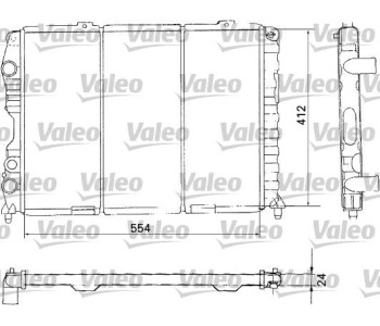 Радиатор, охлаждане на двигателя VALEO 731283 за ALFA ROMEO GTV (916C_) от 1994 до 2005