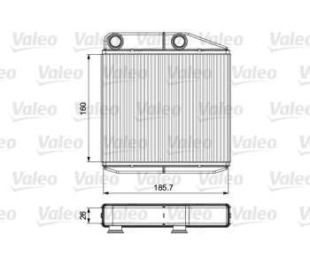 Топлообменник, отопление на вътрешното пространство VALEO 811502 за OPEL CORSA D (S07) товарен от 2006