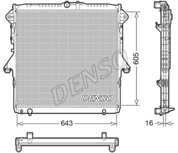 Радиатор, охлаждане на двигателя DENSO DRM13017 за ALFA ROMEO MITO (955) от 2008