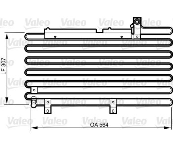 Кондензатор, климатизация VALEO 814295 за AUDI 100 (44, 44Q, C3) от 1982 до 1991