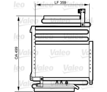 Кондензатор, климатизация VALEO 814296 за AUDI 80 купе (89, 8B) от 1988 до 1996