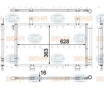 Топлообменник, отопление на вътрешното пространство HELLA 8FH 351 311-011 за VOLKSWAGEN POLO (6V5) комби от 1997 до 2001