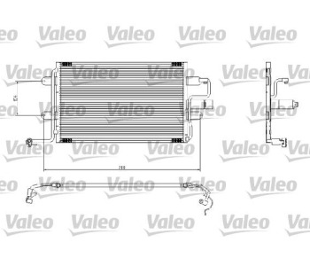 Кондензатор, климатизация VALEO 817244 за PEUGEOT 306 (7E, N3, N5) комби от 1994 до 2002