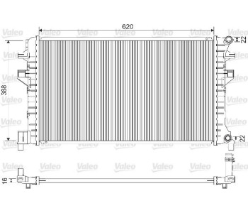 Радиатор, охлаждане на двигателя VALEO 733121 за VOLKSWAGEN TIGUAN (AD1) от 2016