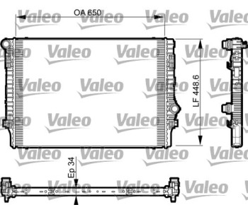 Радиатор, охлаждане на двигателя VALEO 735548 за VOLKSWAGEN PASSAT B8 (3G2) седан от 2014