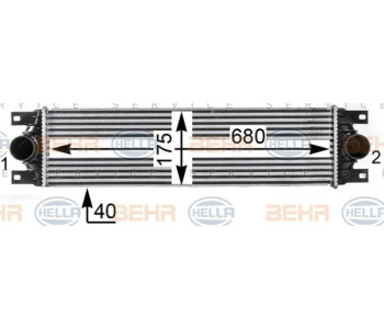 Радиатор, охлаждане на двигателя HELLA 8MK 376 701-301 за AUDI A3 кабриолет (8V7, 8VE) от 2013