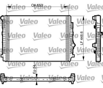 Радиатор, охлаждане на двигателя VALEO 735549 за AUDI TT (FV3) от 2014