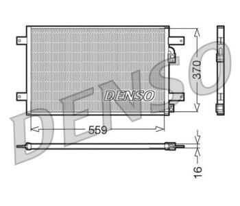 Кондензатор, климатизация DENSO DCN32019 за VOLKSWAGEN PASSAT B5.5 (3B3) седан от 2000 до 2005