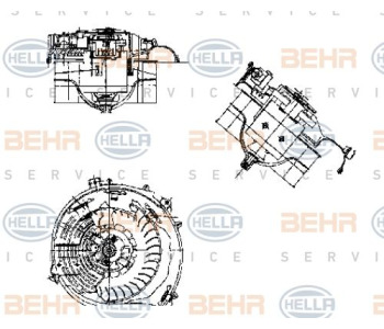 Топлообменник, отопление на вътрешното пространство HELLA 8FH 351 000-541 за AUDI A4 (8EC, B7) от 2004 до 2008