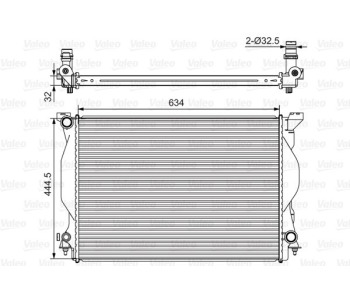 Радиатор, охлаждане на двигателя VALEO 734419 за AUDI A4 кабриолет (8H7, B6, 8HE, B7) от 2002 до 2009