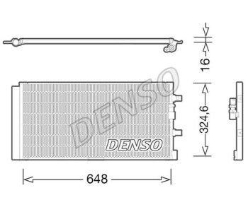 Кондензатор, климатизация DENSO DCN02024 за AUDI A4 Allroad (8KH, B8) от 2009 до 2012