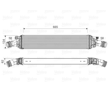 Интеркулер (охладител за въздуха на турбината) VALEO 818601 за AUDI A7 Sportback (4GA, 4GF) от 2010 до 2018