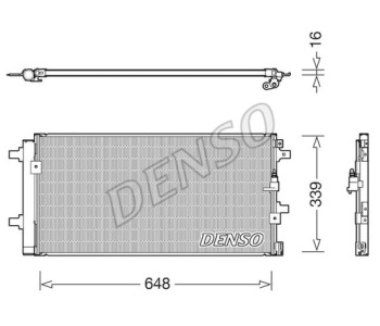 Кондензатор, климатизация DENSO DCN02043 за AUDI A4 Avant (8K5, B8) от 2007 до 2012