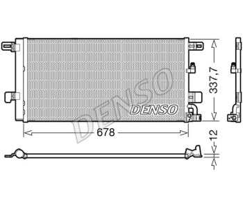 Кондензатор, климатизация DENSO DCN02001 за AUDI A4 Avant (8W, B9) от 2015