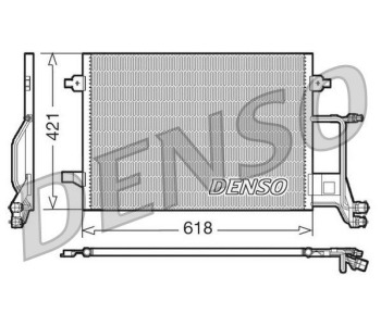 Кондензатор, климатизация DENSO DCN02013 за AUDI A6 Avant (4B5, C5) от 1997 до 2005
