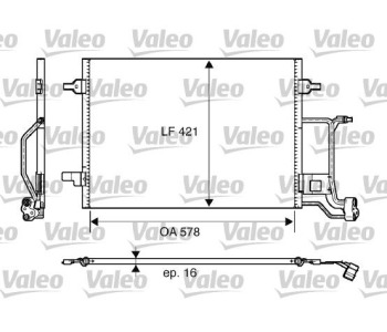 Кондензатор, климатизация VALEO 817997 за AUDI ALLROAD (4BH, C5) от 2000 до 2005