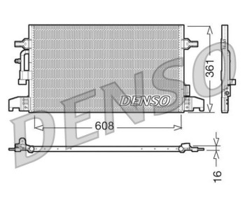 Кондензатор, климатизация DENSO DCN02016 за AUDI A6 Avant (4B5, C5) от 1997 до 2005
