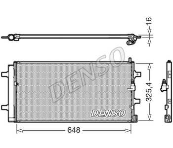 Кондензатор, климатизация DENSO DCN02040 за AUDI Q5 (8R) от 2008 до 2012