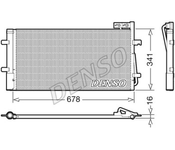 Кондензатор, климатизация DENSO DCN02035 за AUDI Q3 (8U) от 2011 до 2018