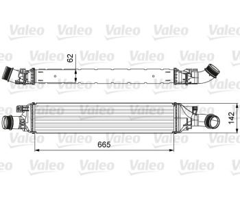 Интеркулер (охладител за въздуха на турбината) VALEO 818643 за AUDI Q3 (8U) от 2011 до 2018