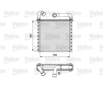 Топлообменник, отопление на вътрешното пространство VALEO 811506 за VOLKSWAGEN PASSAT B8 (3G2) седан от 2014