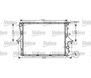 Радиатор, охлаждане на двигателя VALEO 734741 за AUDI Q7 (4L) от 2006 до 2009