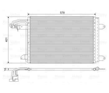 Кондензатор, климатизация VALEO 817777 за VOLKSWAGEN TOURAN (1T1, 1T2) от 2003 до 2010