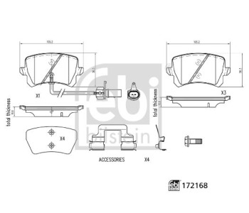 Прекъсвач на налягане, климатизация FEBI BILSTEIN 172236 за BMW 7 Ser (E65, E66, E67) от 2002 до 2009