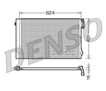 Кондензатор, климатизация DENSO DCN05011 за BMW 1 Ser (E82) купе от 2007 до 2013