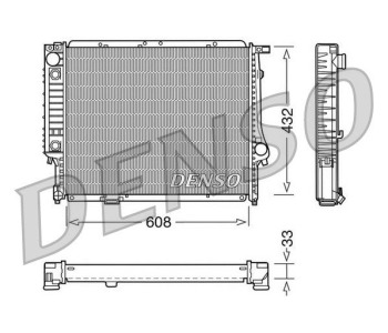 Радиатор, охлаждане на двигателя DENSO DRM05110 за BMW 1 Ser (E82) купе от 2007 до 2013