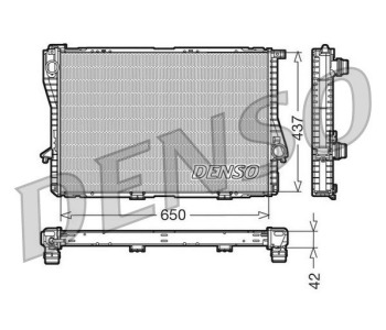 Радиатор, охлаждане на двигателя DENSO DRM05073 за BMW 1 Ser (E82) купе от 2007 до 2013