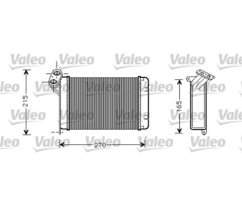 Топлообменник, отопление на вътрешното пространство VALEO 812296 за BMW 3 Ser (E30) комби от 1987 до 1994