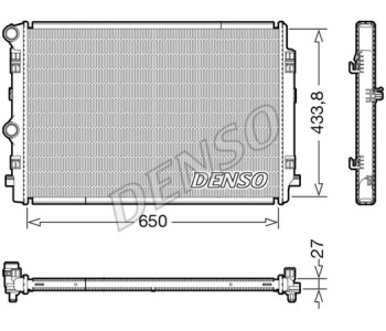 Радиатор, охлаждане на двигателя DENSO DRM05022 за BMW 3 Ser (E30) комби от 1987 до 1994