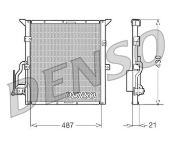 Кондензатор, климатизация DENSO DCN05002 за BMW 3 Ser (E36) седан 1990 до 1998
