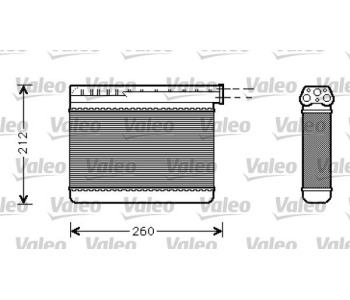 Топлообменник, отопление на вътрешното пространство VALEO 812240 за BMW 3 Ser (E36) купе от 1992 до 1999