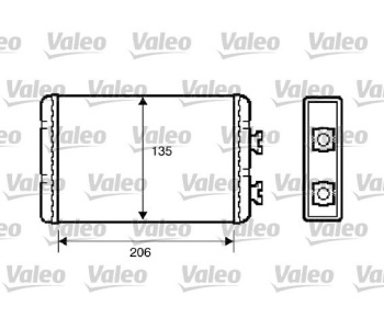 Топлообменник, отопление на вътрешното пространство VALEO 812220 за BMW 3 Ser (E46) комби от 2001 до 2005