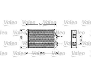 Топлообменник, отопление на вътрешното пространство VALEO 812318 за BMW 3 Ser (E46) комби от 2001 до 2005