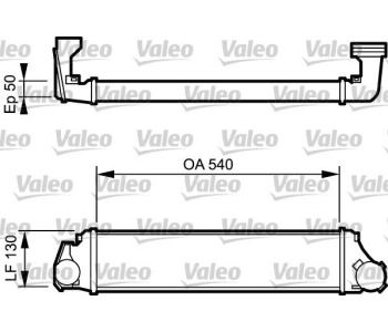 Интеркулер (охладител за въздуха на турбината) VALEO 818716 за BMW 3 Ser (E46) комби от 2001 до 2005