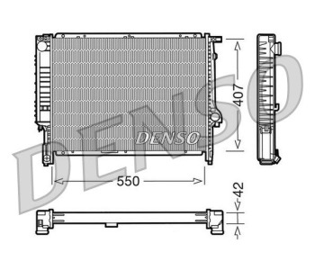 Радиатор, охлаждане на двигателя DENSO DRM05066 за BMW 7 Ser (E32) от 1986 до 1994