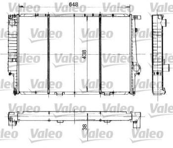 Радиатор, охлаждане на двигателя VALEO 819418 за BMW 5 Ser (E34) от 1987 до 1995