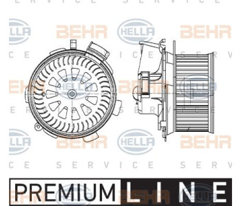 Вентилатор вътрешно пространство HELLA 8EW 351 000-341