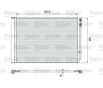 Кондензатор, климатизация VALEO 814410 за BMW 6 Ser (F13) купе от 2010