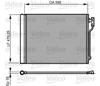 Кондензатор, климатизация VALEO 814192 за BMW 7 Ser (F01, F02, F03, F04) от 2008 до 2015