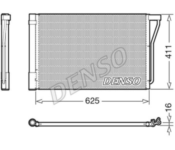 Кондензатор, климатизация DENSO DCN05022 за BMW 6 Ser (F13) купе от 2010