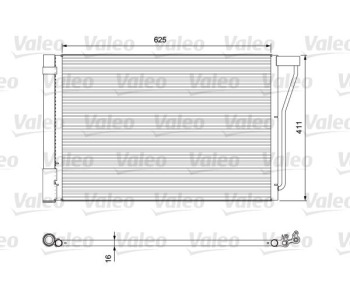 Кондензатор, климатизация VALEO 814388 за BMW 6 Ser (F13) купе от 2010