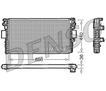 Радиатор, охлаждане на двигателя DENSO DRM15004 за CHEVROLET AVEO (T250, T255) седан от 2005