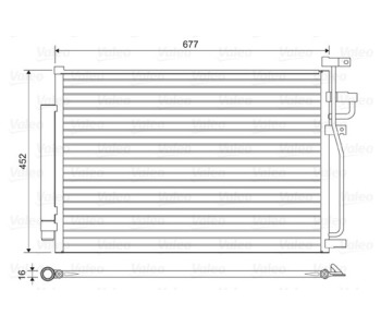Кондензатор, климатизация VALEO 814166 за OPEL ANTARA от 2006